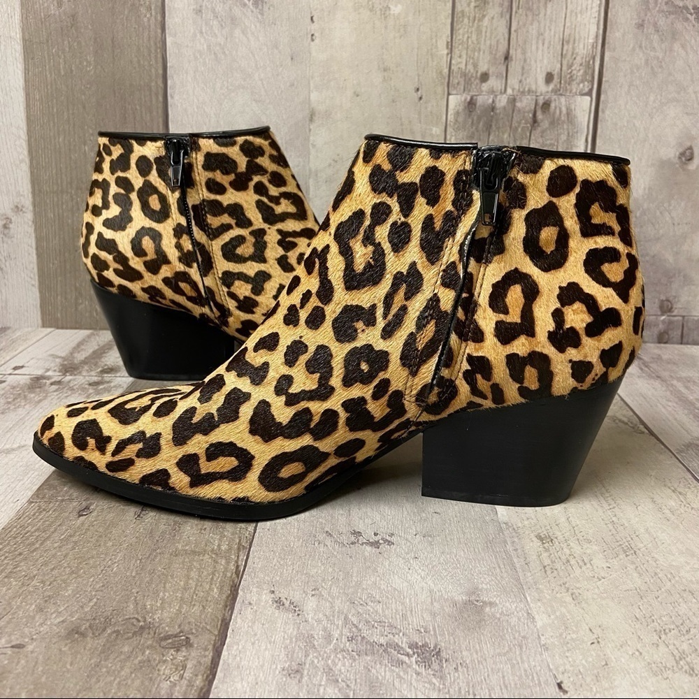 Bleecker & Bond Animal Print Riley Bootie Size 7.5